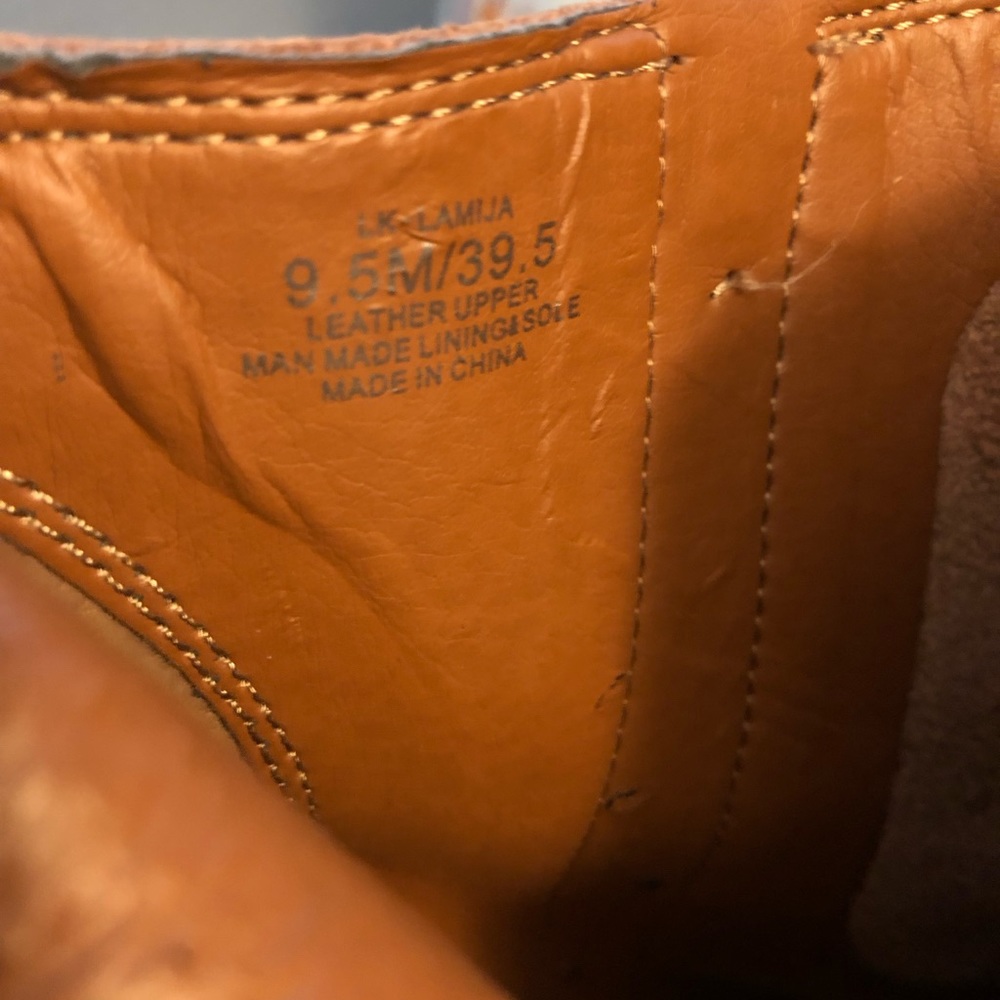 Lucky Brand Copper Brown Women’s Peek Toe Booties, Size 9.5 - Picture 6 of 7